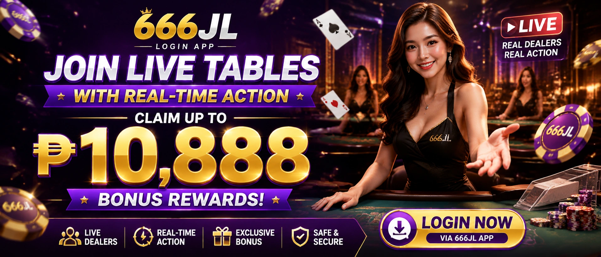 Live casino lobby for Philippine players