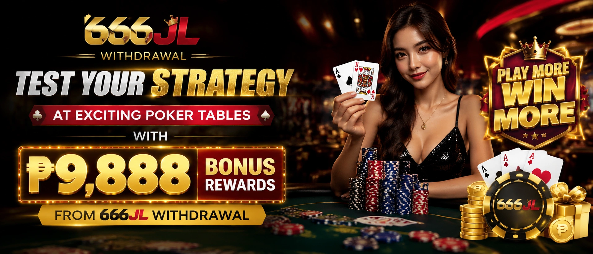 Poker lobby view with clear table layout